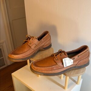 ROCKPORT LEATHER MENS BOAT SHOES SIZE 11